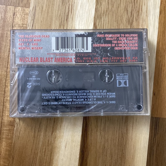 GOREFEST - The Eindhoven Insanity 1993 Cassette (Collectible) Nuclear Blast - Picture 2 of 6